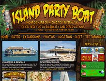Tablet Screenshot of islandpartyboat.com
